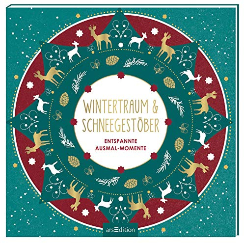 Wintertraum & Schneegestöber: Entspannte Ausmal-Momente (Malprodukte für Erwachsene)