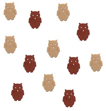 Zita's Creative Bastelfilz Figuren Set - Mini Eule. - Filz, Textilfilz, Streudeko