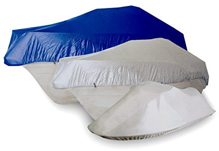 wellenshop Abdeckplane blau für Boot mit 6,3-7,1 m Länge & 3,8 m Breite Gr. 7