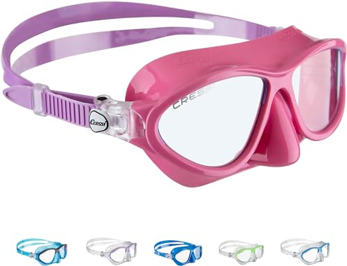 Cressi Moon Kid Mask - Schnorchelmaske für Kinder, Rosa/Flieder, Einheitsgröße