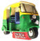 Fridge Magnet Rickshaw New Delhi India 3D Resin Handmade Craft Tourist Travel City Souvenir Collection Letter Refrigerator Sticker