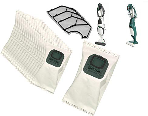 JaTop 18 Staubsaugerbeutel + 3 Motorschutzfilter passend Vorwerk Kobold 140 150 VK140 VK150