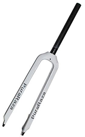 HIOD Bike Forks Bicycle Front Fork Full Carbon Fiber Mountain Bike Rigid Disc Brake MTB Fork,White,26