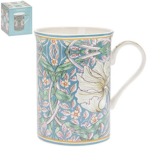 The Leonardo Collection William Morris Pimpernel Tasse en porcelaine fine Motif floral Coffret cadeau