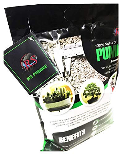 Natural white Pumice for Bonsai | Pumice for Plants | Soil | Potting media | Pumice for Cactus | Pumice for Gardening (2mm - 6mm) (1Kg = 1.5 to 2 Litre)