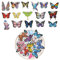 AIEX 100 Pcs Butterfly Stickers Pack Butterfly Vinyl Butterfly Stickers for Water Bottles, Laptop, Computer, Travel Case and Skateboard