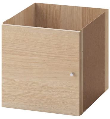 I K E A KALLAX Inserto con puerta, efecto roble manchado blanco 33x33 cm