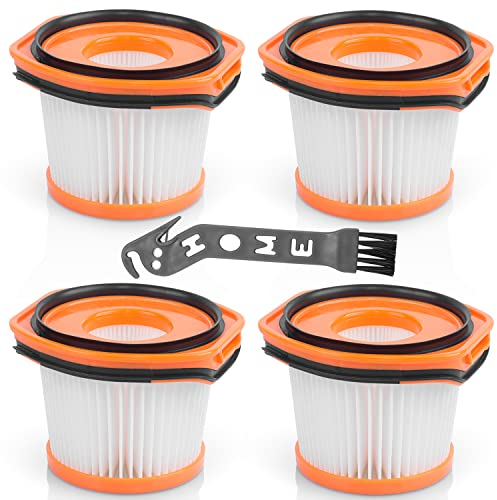 Jollsung 4Pack WV361UK Handheld Filters for Shark WandVac System 2-in-1 Cordless Vacuum Cleaner WV361GDUK WV361PLUK WV361RGUK WV361BLUK WV362UKT WV362RGUKT WV362BLUKT