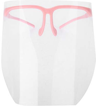 Face Shield Visor, Transparent Full Face Visor Resistant Dental Face Mask Professional Detachable Dental Protective Dental Face Shield for Daily Activities and Working(Pink)