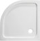 Plato de Ducha Semicircular Angular QATAR 90X90X5 CM para Mampara Acrílico PVC