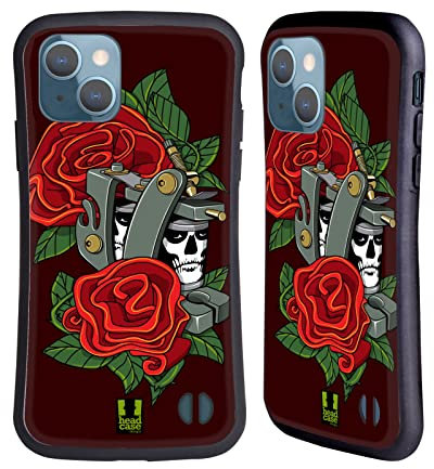 Head Case Designs Sangue E Rosa Art Machine Cover Ibrida Compatibile con Apple iPhone 13
