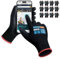 KAYGO Work Gloves PU Coated 12 Pairs Touchscreen, KG11PBE, Safety Working Gloves with Secure Grip on Palm & Fingers, for Men and Women, Ideal for General Duty Work, Gardening (Small, Black)