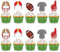 Daimay 40 Stück Rugby Football Tortenaufsatz Handball Tortendeko Fußball Kuchendeko Geburtstags Cupcake Topper Tortenstecker Super Bowl American Fußball Kuchen Topper