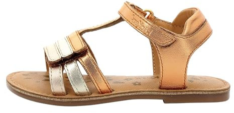 KICKERS Garçon Fille DIAMANTO Sandale, Orange CUIVRE, 25 EU