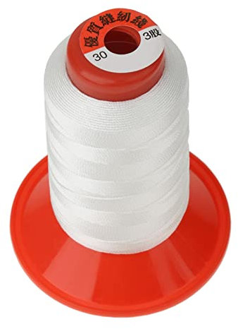 Hilo de nailon de alta resistencia para tiendas de campaña y mochilas, color blanco (500 metros)