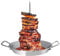 XIAOJUN Vertical Skewer Replacement Spare Parts Accessories for Grill-Al Pastor Skewer Brazilian Vertical Spit Stand for Tacos Al Pastor, Shawarma, Kebabs,