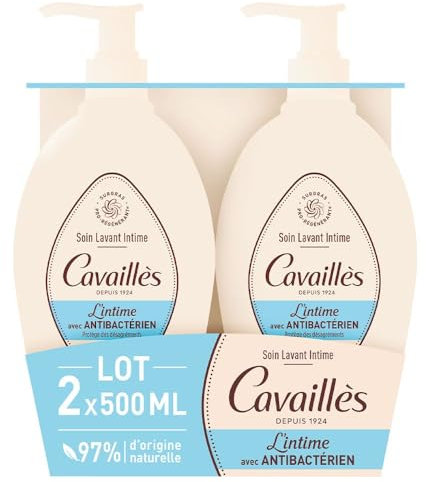 Rogé Cavaillès Intime Soin Lavant Antibactérien 2x500ml