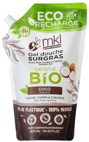 MKL Green Nature Gel Douche Surgras Coco Bio Éco-Recharge 900 ml
