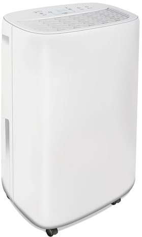 10L/Day Dual Dehumidifier & HEPA Air Purifier. Ultra Quiet Compressor Dehumidifier for Houses Flats Offices. Prevents Damp, Condensation, Moisture & Mould. Smart Display, 24H Timer, 4L Water Tank