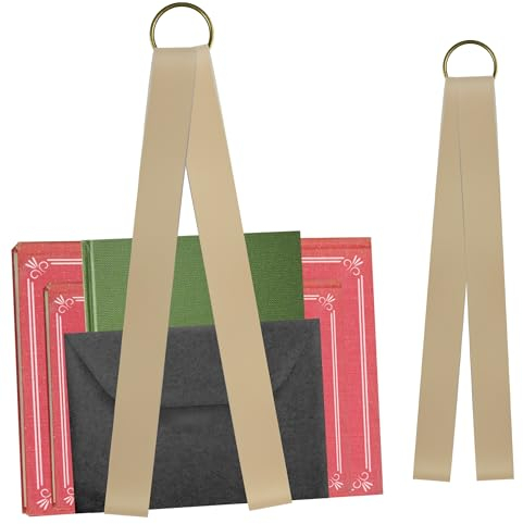 leyomgamz Porte Revues Bureau Porte-Magazines Porte-Journaux, Porte-revues en métal et cuir Porte-journaux Mural sans trou dans les murs, compartiment magasines pour salle bain ou salon à simplement