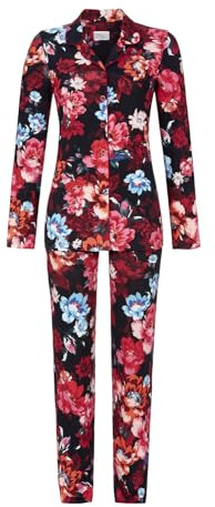 Chérie Line Pyjama mit durchgeknöpftem Oberteil