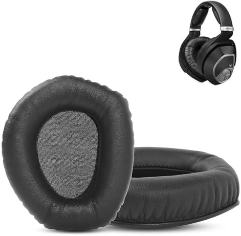HDR/RS165 Ear pads Replacement Compatible with Sennheiser HDR195/185/175/165 RS195/185/175/165 Wireless Headsets Earpads Cushion (Protein Leather/Memory Foam)