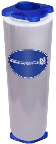 International Plastics Co. Film étirable en plastique de calibre 80 avec poignées de tension - 457 m - 800 % extensible - Durable - Pour emballage de déménagement (transparent, 43,2 cm)