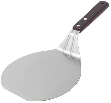 Pala per pizza in acciaio inossidabile: pala per pizza rotante leggera con manico allungato | Spatola per pizza in metallo, pallet rotante in acciaio inox per forno, cottura da a casa