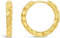 ARS-ARGENTI Creolen Ohrringe Damen Mädchen Sterling Silber 925 Gold 18K - hypoallergen (Anmutige Creolen - Ideal für den Alltag HADLEY Sterling Silber 18K vergoldet 13x3mm)