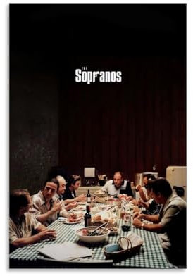 LISHDUNS Poster der TV-Serie The Sopranos, für Schlafzimmer, Wohnzimmer, Wanddekoration, Poster, Ästhetik, Art-Deco, 30 x 45 cm, ungerahmter Stil