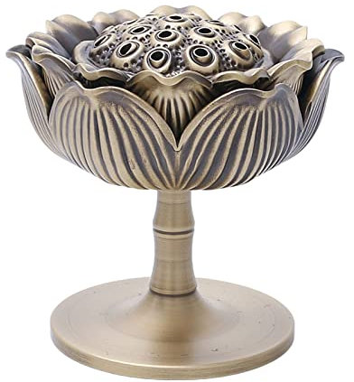 Räucherstäbchenhalter für Räucherstäbchen, Turm, Räucherstäbchen, Siegelschale, Räucherstäbchen-Tablett, Lotusdeckel, Heimdekoration