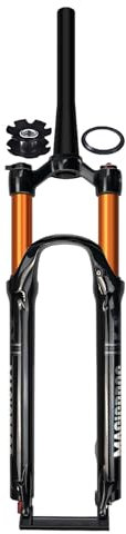 HZXQCVB 26/27.5/29IN Federweg 100mm Luftgabel Zugstufe Einstellen Federgabel 1 1/2'' Tapered Rohr QR 9mm Manuell/Fernbedienung Lockout Mountainbike Vorderradgabeln(Tapered HL,27.5'')