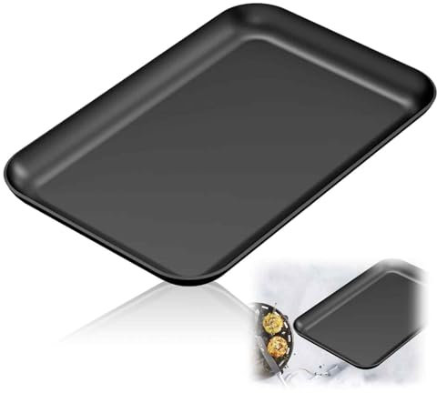 1Pcs Handleless Tray, Plastic Rectangular Traym, High-value Solid Colours, Suitable for Living Room, Bathroom, Dressing Table, Dining Room, Office, etc., Used to Store and Organise Daily Items, Black