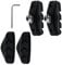 2 Pairs Bike Brake Pads, V Brake Pads 50 mm Brake Pads for Bicycle Bike Caliper Brake Blocks with Hex Nut Installation Tool Fit for Road Bikes Mountain Bicycles Universal Integral Premium Brake Pads