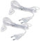 AzureRay Prolunga Elettrica, 2 Pezzi PVC Cavo Elettrico Trasparente, Prolunga di Alimentazione a Filo Piatto 220 V 5m per Luci LED, Piccoli Elettrodomestici e Uso Esterno