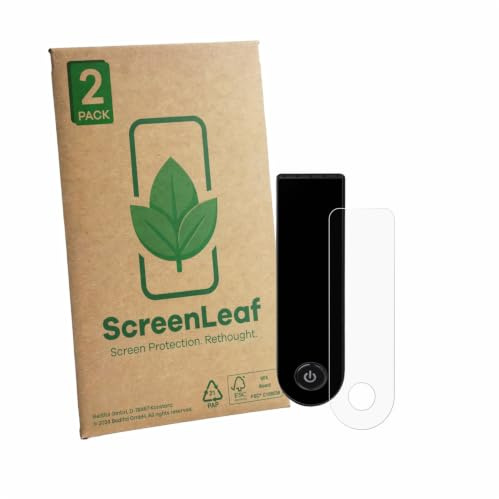 ScreenLeaf Schutzfolie für Xiaomi Electric Scooter 5 Max | 2 Stück Transparenter Displayschutz Made in Germany Klare Displayschutz-Folie Kratzfest