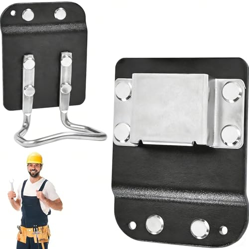Hammer Catcher Hammer Holder for Tool Belt,Looped Hammer and Axe Holder Hammer Loop Fit Up to 2 Tool Belt, Compatible with Claw Hammer, Hatchet and Mallet
