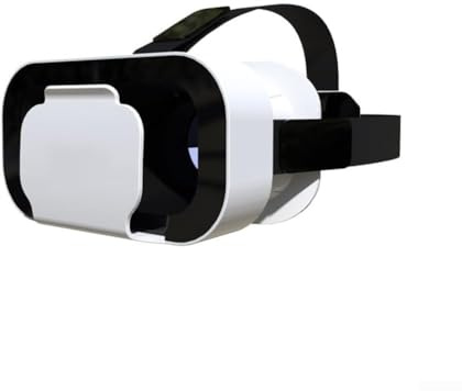 Virtual Reality-headset 3D VR-glasögon för iPhone och Android smartphones 4,7 till 6,5 tum justerbara linser, lätt ABS uppslukande VR-headset för spelfilmer och utforskning