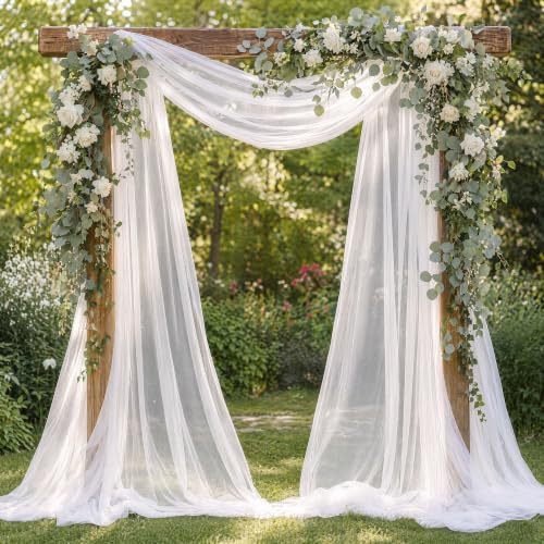 1.6 * 2M CavspkArt Tüll Meterware,Tüllstoff Polyester,Organza Outdoor Stoff | Dekostoff für Hochzeit,Party,Basteln,Gardinen,Tischläufer,DIY Projekt,Verschiedene Farben