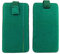 Filztasche, Handytasche, Handyhülle, Tasche, Hülle Schutzülle aus Filz für 5,2 Zoll Smartphones wie iPhone, Samsung, HTC, Sony, Huawei, LG, Universell, Geräte mit max. 14,7x7,3x0,9cm, grün dunkel