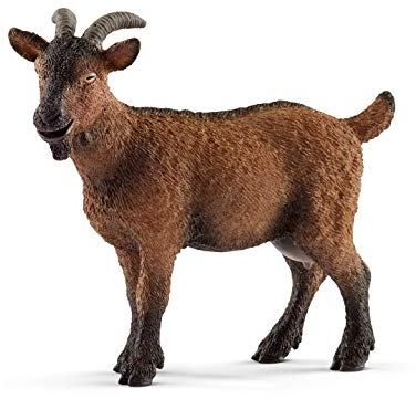 schleich FARM WORLD | Ziege 13828 | schleich Bauernhof Spielfigur | detailgetreue Tierfiguren | tolles Geschenk für Jungen und Mädchen | Bauernhof Spielzeug ab 3 Jahre | 8 x 3 x 7 cm
