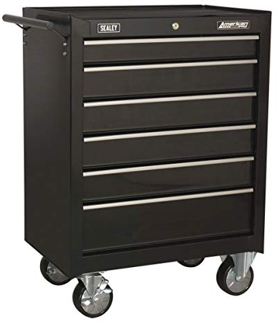 Sealey Ap226B Rollcab 6 Drawer With Ball Bearing Runners - Black