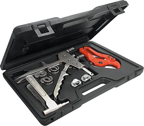 Coffret de montage pince pour raccords PER à Glissement 12-16 - 20-25 avec pince à évaser et coupe tube NOYON & THIEBAULT