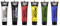 Moon Creations Tubes de peinture pour le visage et le corps | Peinture pour le visage prête à l'emploi | Sans cruauté | pour enfants, adultes, blanc, jaune, bleu, noir, vert, rouge, 12 ml