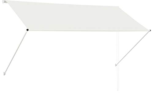 vidaXL Toldo Retráctil de 250x150cm Crema Parasol Ventana Terraza Hogar Balcón