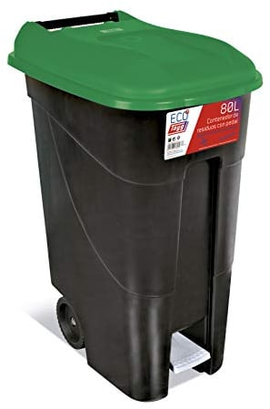 Tayg 433030 Cubo con Pedal Eco, Negro y Verde