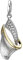 Jobo Damen-Anhänger aus 925 Sterling Silber Bicolor mit 12 Zirkonia