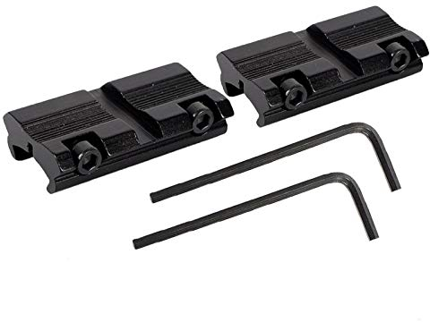 ACEXIER 2 Stück/Set Jagdgewehr Pistole Zielfernrohrhalterungen Basis Taktische 11 mm Schwalbenschwanz auf 20 mm W.eaver Picatinny Rail Adapter Mount Gun Zubehör