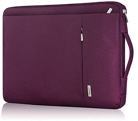 LANDICI 360°Protective Laptop Sleeve Case (Purple, 13-14inch)