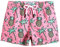 MaaMgic Kleine Jungen Badeshorts Schnelltrocknend Boardshorts mit Mesh-Futter Taschen und Verstellbarem Tunnelzug MEHRWEG, Ananas Kokosnuss Rosa, 2 Jahre